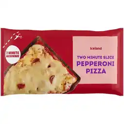 Iceland Iceland Two Minute Slice Pepperoni Pizza 150g offer