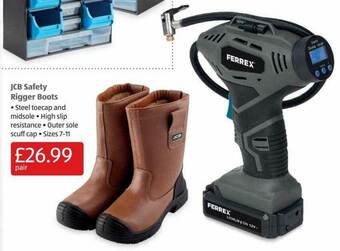 Aldi Jcb Safety Rigger Boots offer