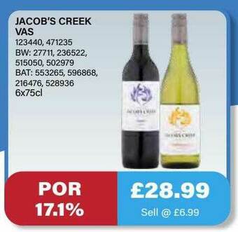 Bestway Jacob's Creek Vas offer