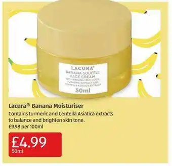 Aldi Lacura Banana Moisturiser offer