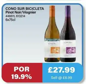 Bestway Conon Sur Bicicleta Pinot Noir - Viognier offer
