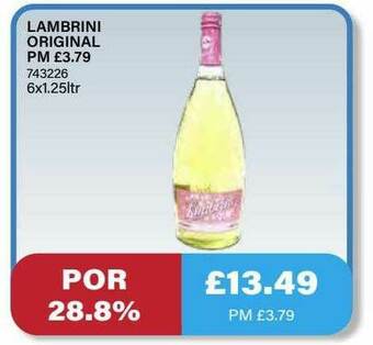 Bestway Lambrini Original offer