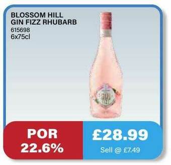 Bestway Blossom Hill Gin Fizz Rhubarb offer