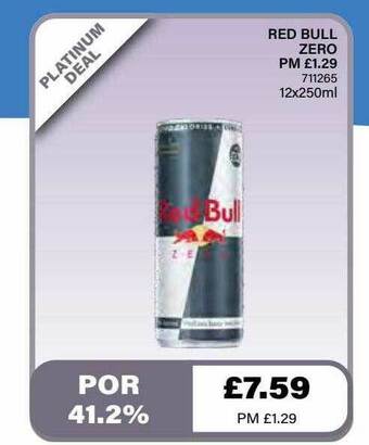 Bestway Red Bull Zero offer