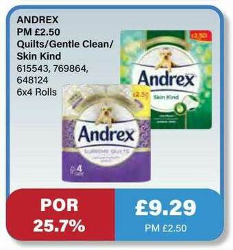 Bestway Andrex Quilts-gentle Clean-skin Kind offer