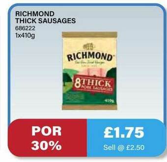 Bestway Richmond Thick Sausages offer