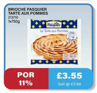 Bestway Brioche Pasquier Tarte Aux Pommes offer