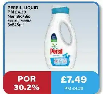 Bestway Persil Liquid Non Bio-bio offer