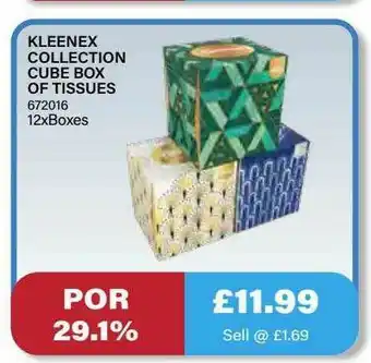 Bestway Kleenex Collection Cube Box Of Tissues offer