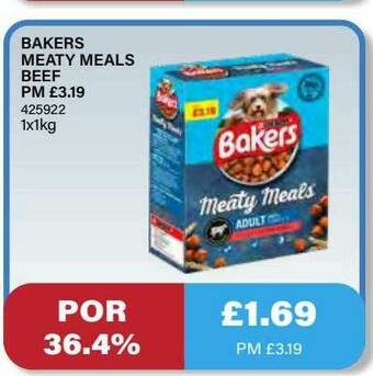 Bestway Bakers Meaty Meals Beef offer
