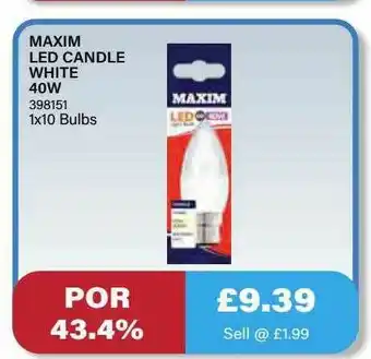 Bestway Maxim Led Candle White 40w offer