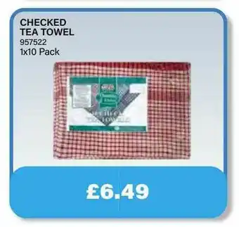 Bestway Checked Tea Towel offer