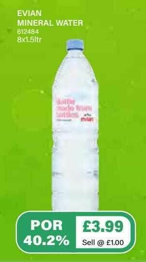 Bestway Evian Mineral Water offer