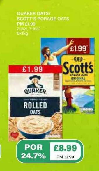Bestway Quaker Oats-scott's Porage Oats offer