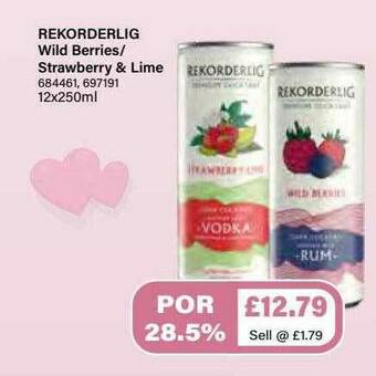 Bestway Rekorderlig Wild Berries-strawberry & Lime offer