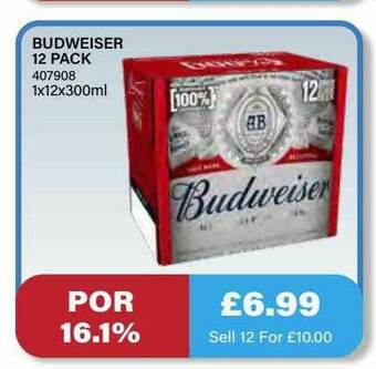 Bestway Budweiser 12 Pack offer