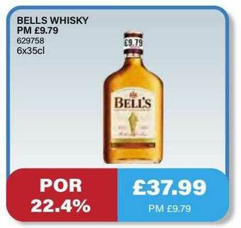 Bestway Bells Whisky offer