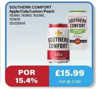 Bestway Southern Comfort Apple-cola-lemon-peach offer