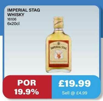Bestway Imperial Stag Whisky offer