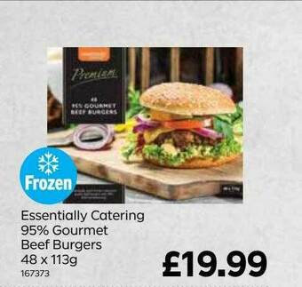 Bestway Essentially Catering 95% Gourmet Beef Burgers offer