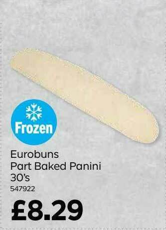 Bestway Eurobuns Part Baked Panini 30's offer