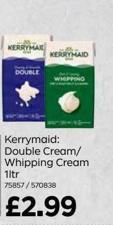 Bestway Kerrymaid: Double Cream-whipping Cream offer