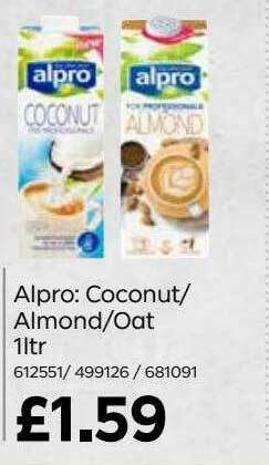 Bestway Alpro: Coconut-almond-oat offer