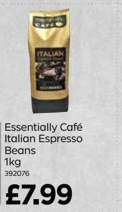 Bestway Essentially Café Italian Espresso Beans 1kg offer