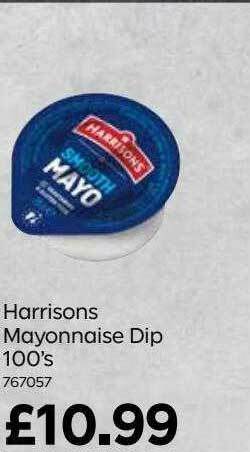 Bestway Harrisons Mayonnaise Dip 100's offer