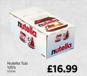Bestway Nutella Tub 120's offer