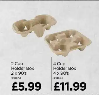 Bestway 2 Cup Holder Box 2 X 90's, 4 Cup Holder Box 4 X 90's offer