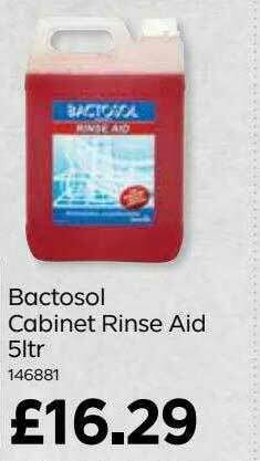 Bestway Bactosol Cabinet Rinse Aid 5ltr offer
