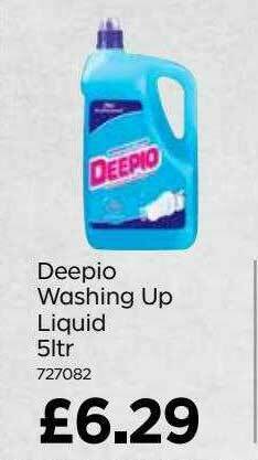 Bestway Deepio Washing Up Liquid 5ltr offer