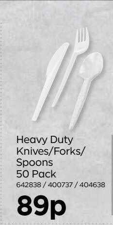 Bestway Heavy Duty Knives-forks-spoons 50 Pack offer