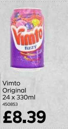 Bestway Vimto Original 24x330ml offer