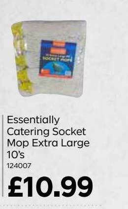 Bestway Essentially Catering Socket Mop Extra Large 10's offer