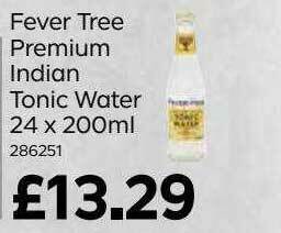 Bestway Fever Tree Premium Indian Tonic Water 24 X 200ml offer