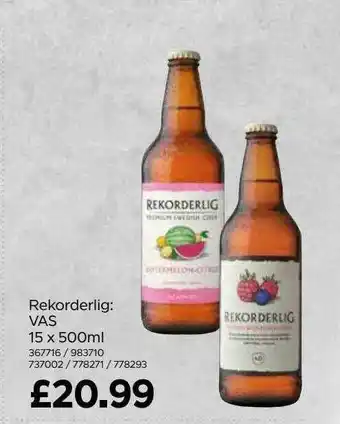 Bestway Rekorderlig: 15 X 500ml offer