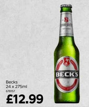Bestway Becks 24 X 275ml offer