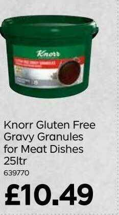 Bestway Knorr Gluten Free Gravy Granules For Meat Dishes offer
