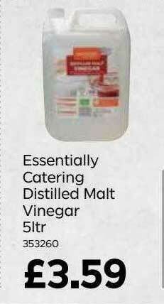 Bestway Essentially Catering Distilled Malt Vinegar offer