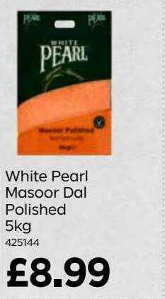 Bestway White Pearl Masoor Dal Polished offer