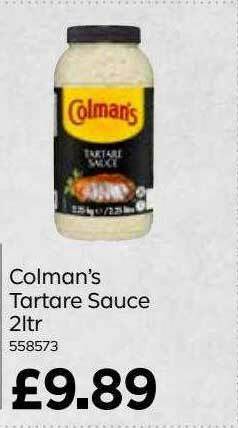 Bestway Colman's Tartare Sauce offer