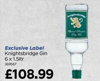 Bestway Knightsbridge Gin offer