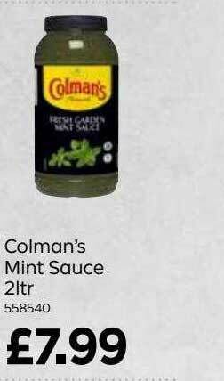 Bestway Colman's Mint Sauce offer