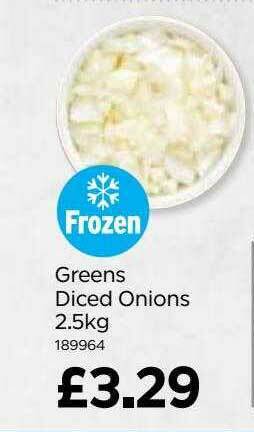 Bestway Greens Diced Onions offer