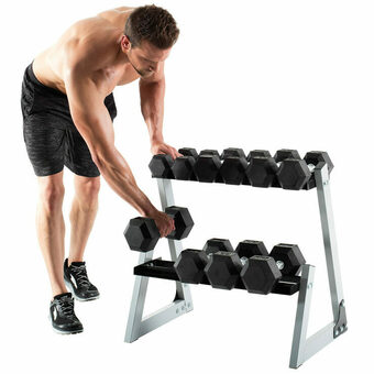 Costco Weider (80kg) Dumbbell Kit with Rack offer