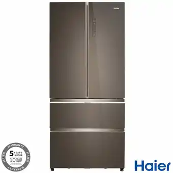 Costco Haier HB18FGSAAA, Multidoor Fridge Freezer E Rated in Titanium Steel offer