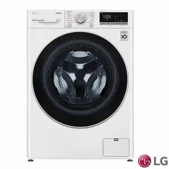 Costco LG Steam™ with AI DD V5 F4V509WSE, 9kg, 1400rpm, Washing Machine, D Rated in White offer