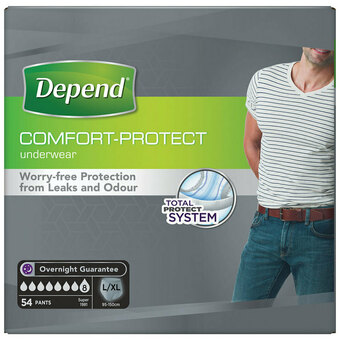 Costco Depend Underwear for Men in Large/Extra Large, 54 Pack offer